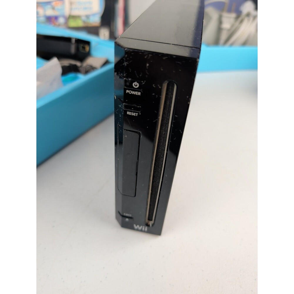 Nintendo Wii Black Console RVL-101 in Box With Inserts Manual Console Controller - Picture 5 of 9